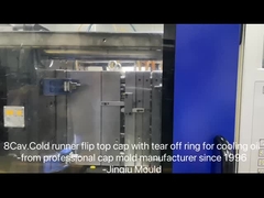 8ช่อง 28 มิลลิเมตรคอ ป้องกันการขโมย Flip cap สําหรับขวดน้ําผึ้งกระป๋อง