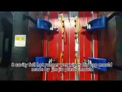 แม่พิมพ์ฝาครอบทิชชู่เปียกแบบ 8 ช่องวิ่งร้อนเต็มรูปแบบ YUDO 120 มม. อัตโนมัติเต็มรูปแบบ