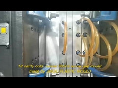 24/410 โมล์ฉีด Hot Runner 12 Cavity Screw Cap โมล์สําหรับบรรจุ